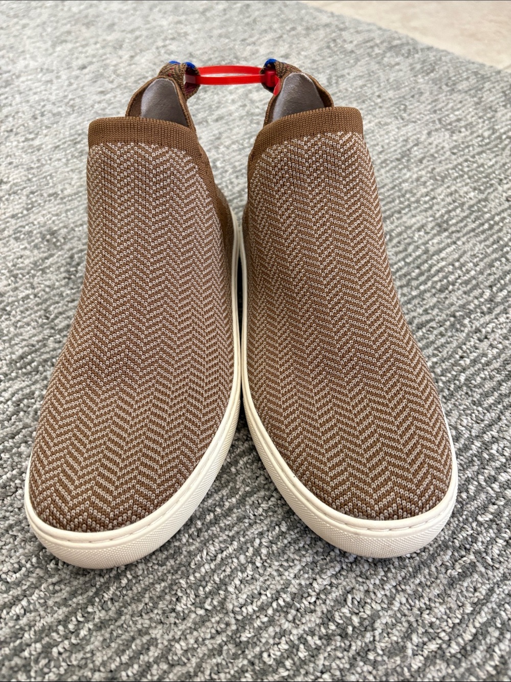 Rothy's Brown Knit Slip-On Loafers